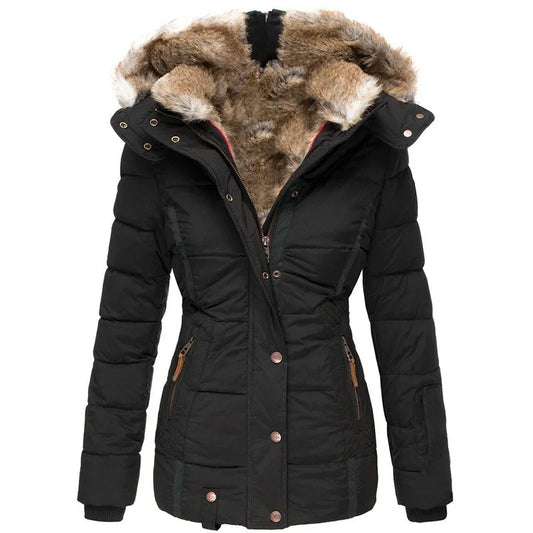 Nadia | Luxe Winter Coat with Plush Faux Fur Lining